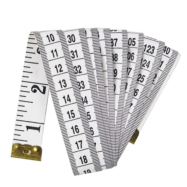 Cinta métrica Cinta Mida Clear Scale Paño Regla de Cuerpo Métrico Métrico Longitud Cintura Cofre Medición Centímetro Medidor Negro seitruly HA012149-02