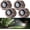 4 Pack - Rocks, variant on Solar Rock Lights Outdoor – 4 Pack Waterproof LED Landscape Garden Spotlights, Realistic Stone Design, Wireless Solar Powered Pathway Lights for Yard, Walkway, Patio & Lawn Decoration (Auto On/Off)