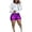 A-Purple360, variant on XIAONU Women's High-Waisted Shorts Metallic Finish Short Shorts Comfortable Retro Club Biker Shorts