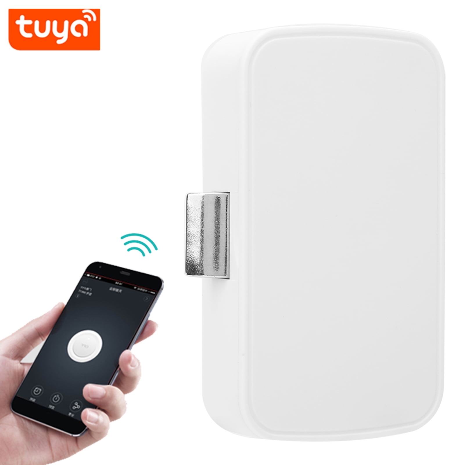 LAZIOEGR Keyless Smart Cabinet Lock Bluetooth App Unlock Punch-Free Anti-Theft Invisible Lock for Home Office File Drawer Wardrobe