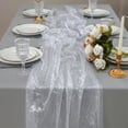 thumbnail image 1 of Table Runner Snowkingdom, 3 unidades, 70 x 305 cm, purpurina plateada, 1 of 9