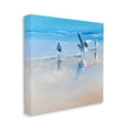 thumbnail image 4 of Stupell Industries Seagulls on Beach Painting Animals & Insects Painting Gallery Wrapped Canvas Art Print Wall Art, 17 x 17, 4 of 8