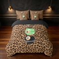 thumbnail image 3 of Erosebridal Lucky 8 Queen Bedding Stacked Bedding Comforter Set Queen, Forest Leopard 7-Piece, 3 of 6