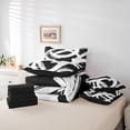 thumbnail image 6 of Homewish Teens Abstract 3D Stripes 7-Piece Twin Bedding Sets,Geometric Lines Bedding Comforter Set,Retro Vintage Breathable Sheet Sets,Luxury Bedroom Decor,Reversible, 6 of 8