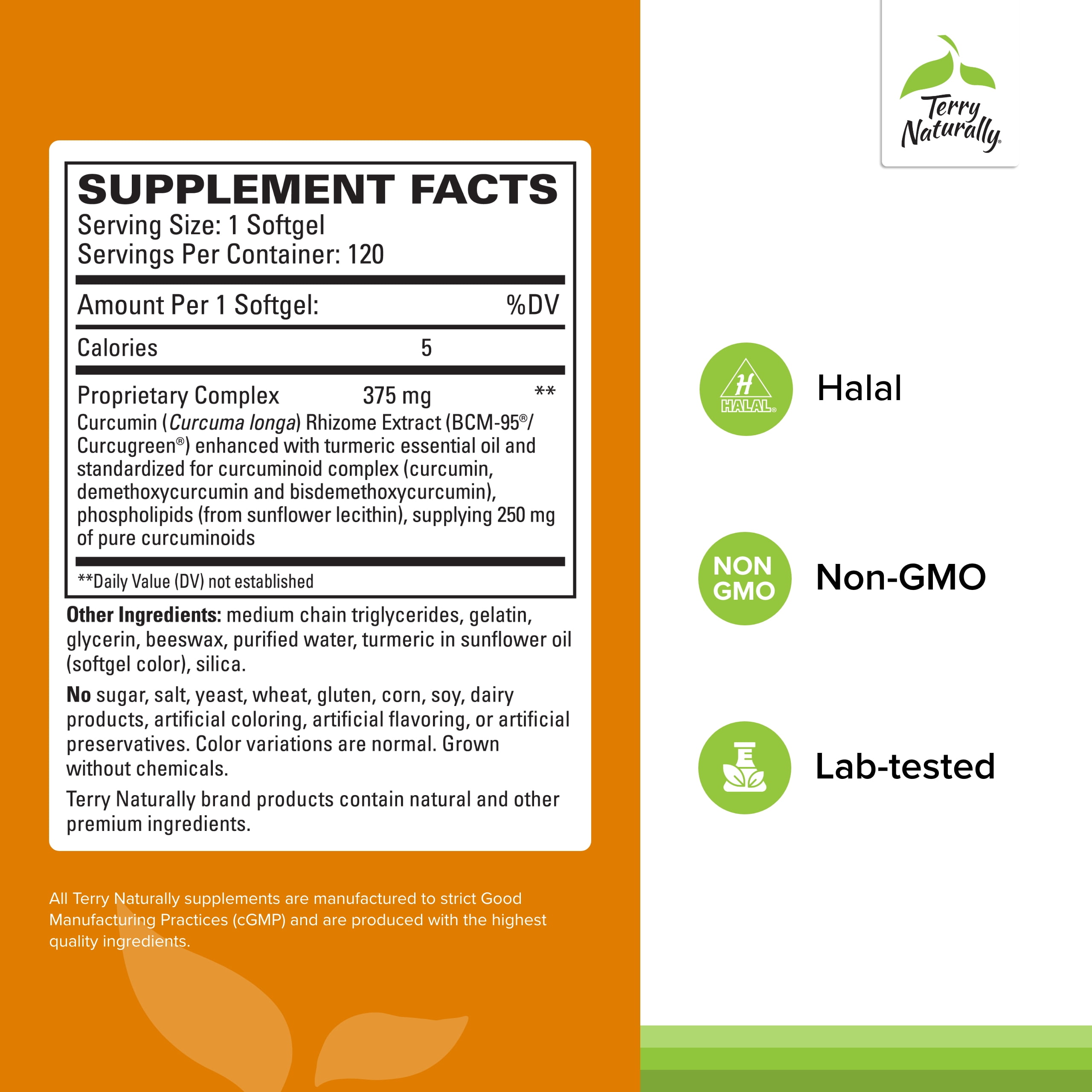 Terry Naturally CuraMed 375 mg 120 Softgels