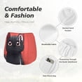 thumbnail image 6 of Lsque Cute Black Kitten Cartoon Printed Women's Running Shorts with Liner Pockets,Elastic Quick Dry Workout Athletic Gym Yoga Shorts,Womens High Waist Shorts-Small, 6 of 9