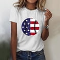 thumbnail image 1 of Fiudx Tops para Mujer Top Casual de Manga Corta con Cuello Redondo y Estampado Floral para Mujer, 1 of 3
