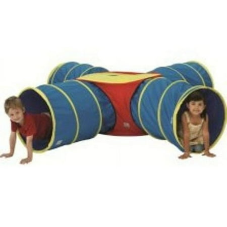 Pacific Play Tents 20460 Institutional Tunnels of Fun Junction Set with 4 Tunnels, Plastic, Child
