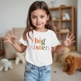 thumbnail image 7 of Byoo Toddler Girls Summer Soft Big Sister Printed Tee Shirt Short Sleeve Crewneck Tshirt, 7 of 7