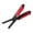 Red, variant on Double Sided Straightening Brush Clamp Hair Brush V-Shape Hair Styling Comb Hairdressing Tool for Home Barber Shop