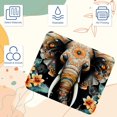 thumbnail image 3 of Elephant Printed Square Desk Mat Gaming Mouse Pad with Non-Slip Rubber Bottom - 8.3x9.8 Inch Office and Gaming Mouse Pad, 3 of 6