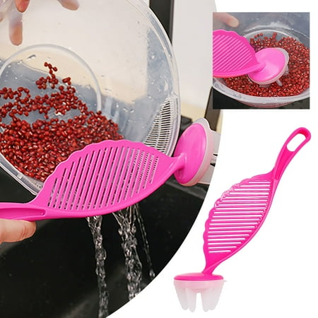 

ZHIYU Kitchen Creative Rice Washing Artifact Multi Functional Rice Sieve Household Does Not Hurt Hand Washing Rice Spoon