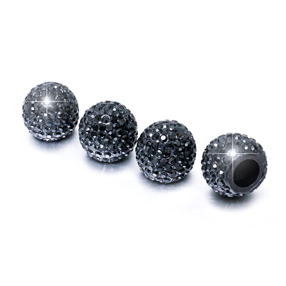 Car Tire Caps 4 Pack Diamond Stem Caps Crystal Rhinestone Core Cap New Creative Cap Walmart