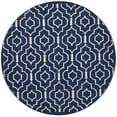thumbnail image 5 of Safavieh Dhurries Navy / Ivory Geometric Area Rug, 5 of 7