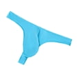 thumbnail image 2 of Lovzfmll Men's Underwear, Ice Silk Breathable Low-Rise Thong with Pouch, Quick-Dry Sheer Briefs Sky Blue, S, 2 of 5