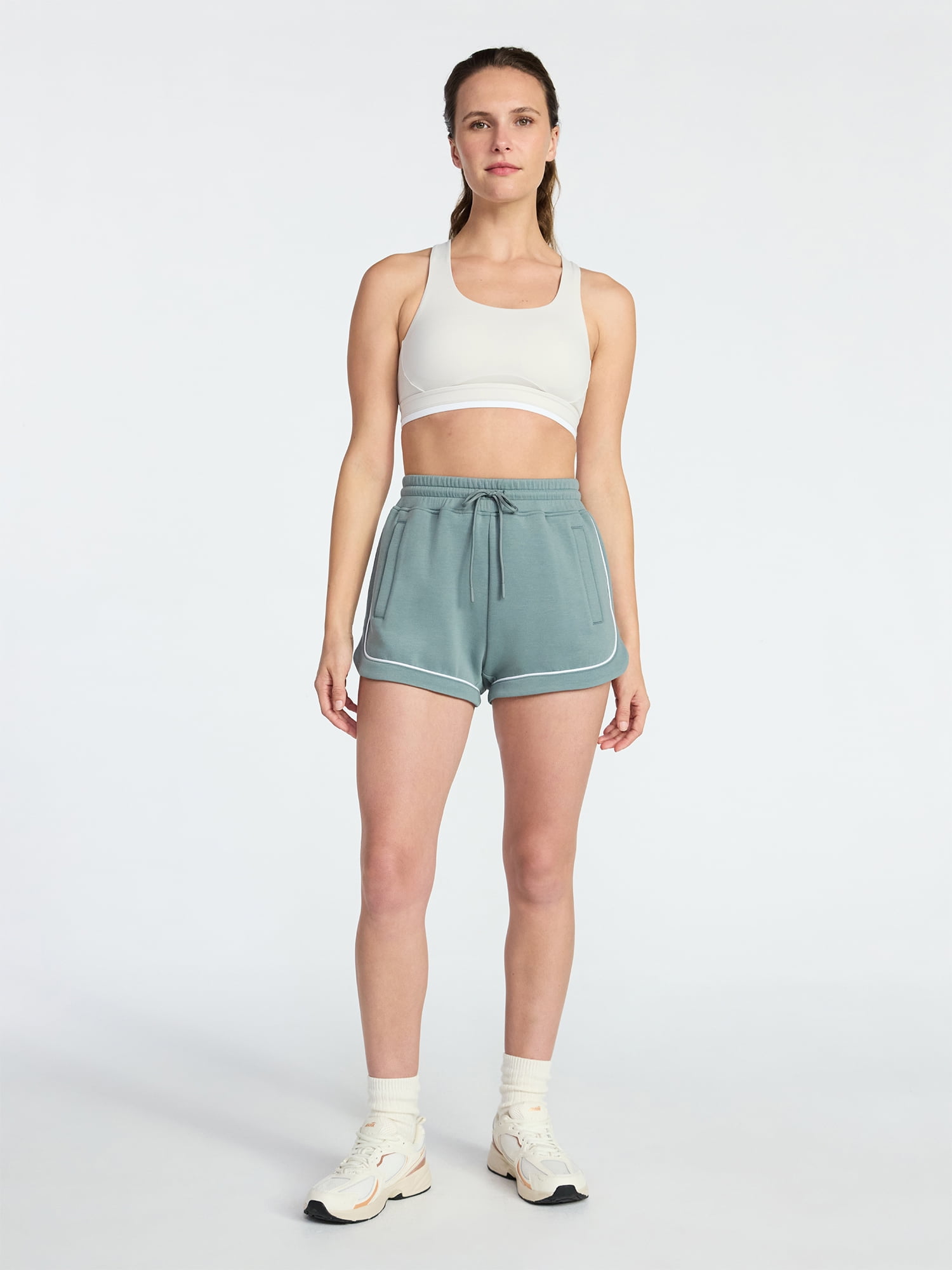 Avia Women's ScubaKnit Shorts, 3'' Inseam, Sizes XS-XXXL