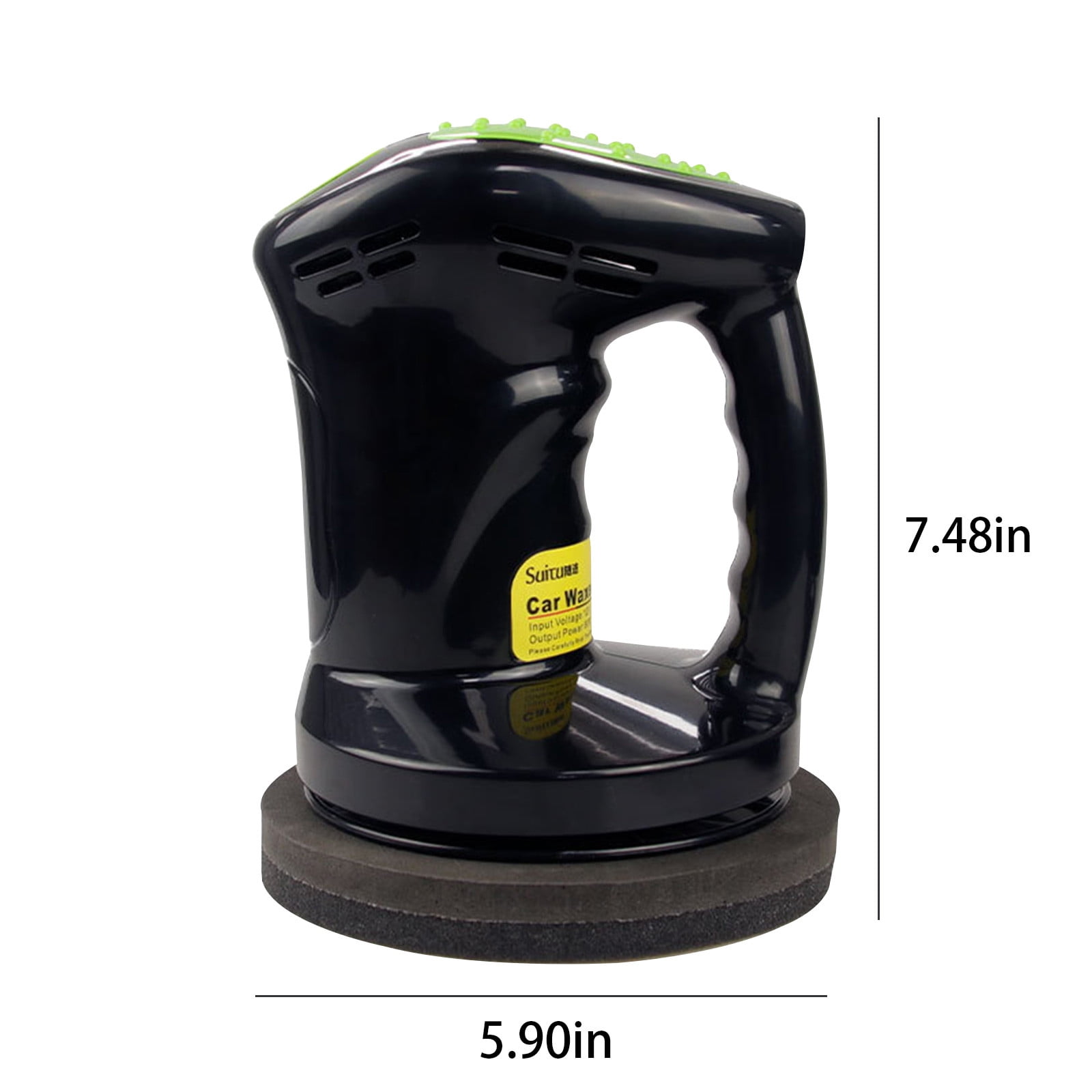 JeashCHAT Buffer Polisher, Electric Car Buffer Machine, Polisher Waxer Kit With 2 Polishing Sponge Covers For Car Detailing Polishing And Waxing, 12V