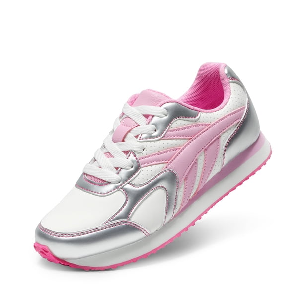 Zapatillas DREAM PAIRS LilLegends para Niñas con Cordones Rosa y Plata Talla 1 para Niños Pequeños