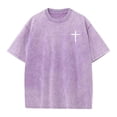 thumbnail image 5 of Christian T Shirts for Men 2026 Summer Casual Short Sleeve Crewneck Washed Vintage Shirt Christian Cross Graphic Tees, 5 of 7