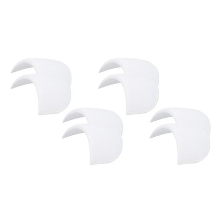 4 Pairs Shoulder Pads, Costume Shoulder Pads Sponge Pads Gauze for Women Clothing Men Blazer Suit, White,M