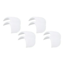 4 Pairs Shoulder Pads, Costume Shoulder Pads Sponge Pads Gauze for Women Clothing Men Blazer Suit, White,M