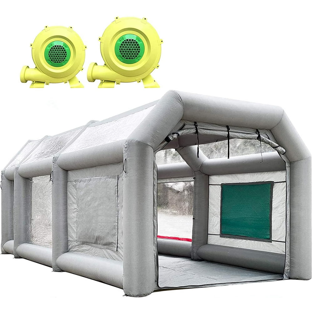 Sewinfla Inflatable Paint Booth 20x10x9Ft with Blowers Professional
