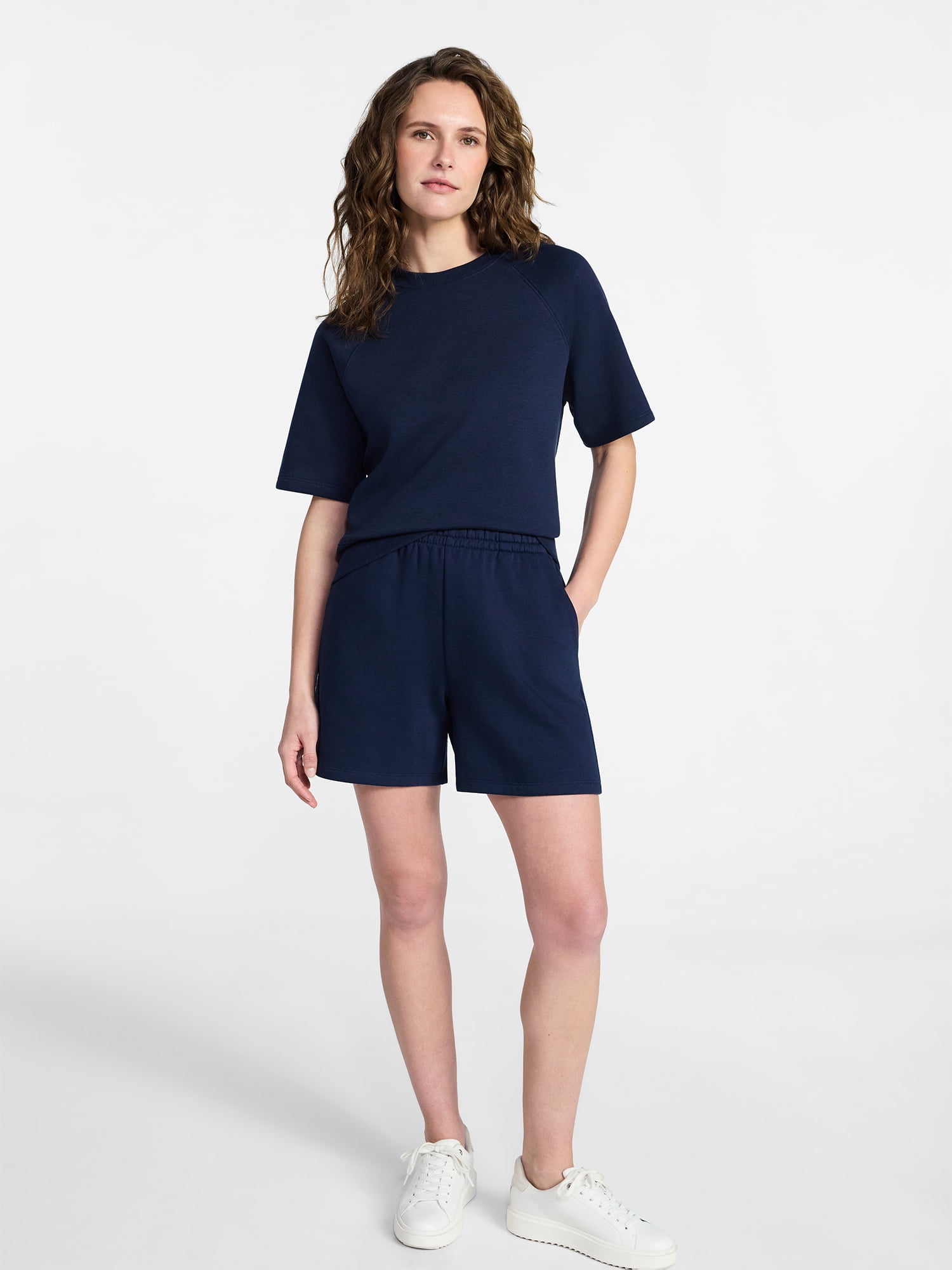Time and Tru Women's Fleece Shorts, Size XS-XXXL