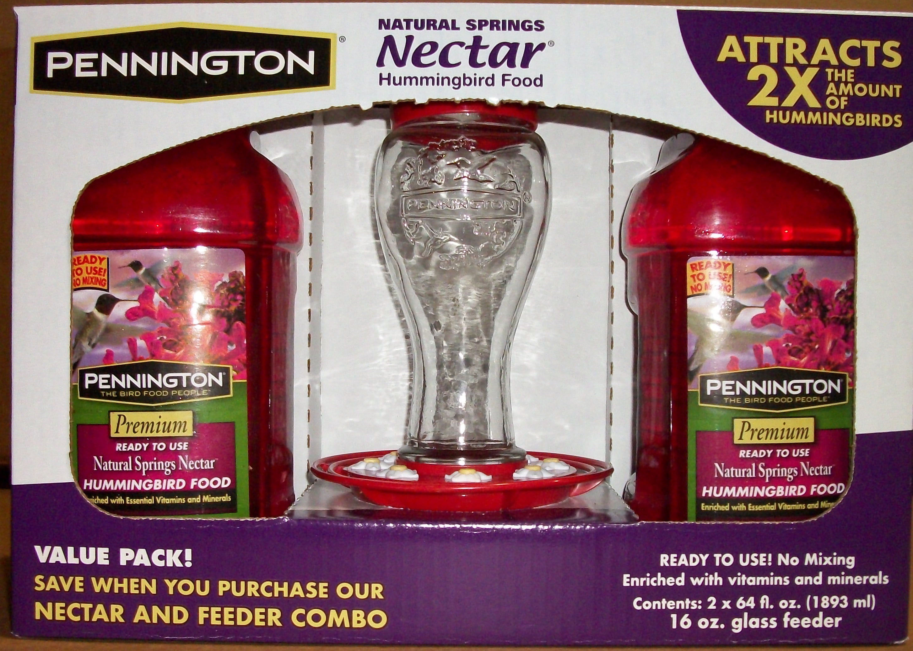 Pennington Hummingbird Nectar Feeder Ready To Use Kit Walmart Com
