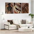 thumbnail image 2 of Trendy Black Woman Canvas Wall Art Fashion Black Girl Posters Prints African American Woman Wall Decor Pictures for Home Living Room Bedroom Bathroom Decoration （Only canvas）, 2 of 6