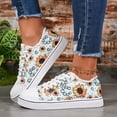 thumbnail image 2 of Women Baseball Print Shoes Canvas Sneakers Trendy Casual Walking Shoes, 2 of 8