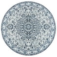 thumbnail image 4 of Noahas Round Traditional Persian Area Rug, Blue , 5' x 5', 4 of 7