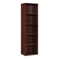 thumbnail image 1 of Hodedah 12 x 16 x 47 Inch 5 Shelf Bookcase & Office Organizer, Mahogany, 1 of 5