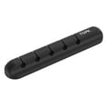 thumbnail image 1 of Organizador de cables de carga Monstrate de silicona de 5 agujeros color negro, 1 of 6