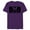 Purple, variant on Mickey Mouse Icon #1 Dad Retro Stipes - Short Sleeve Blended T-Shirt for Adults - Customized-Purple