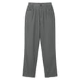 thumbnail image 6 of Sunnin Womens Relaxed Corduroy Pants with Pockets Button Elastic Waist Straight Wide Leg Lounge Trousers, 6 of 6
