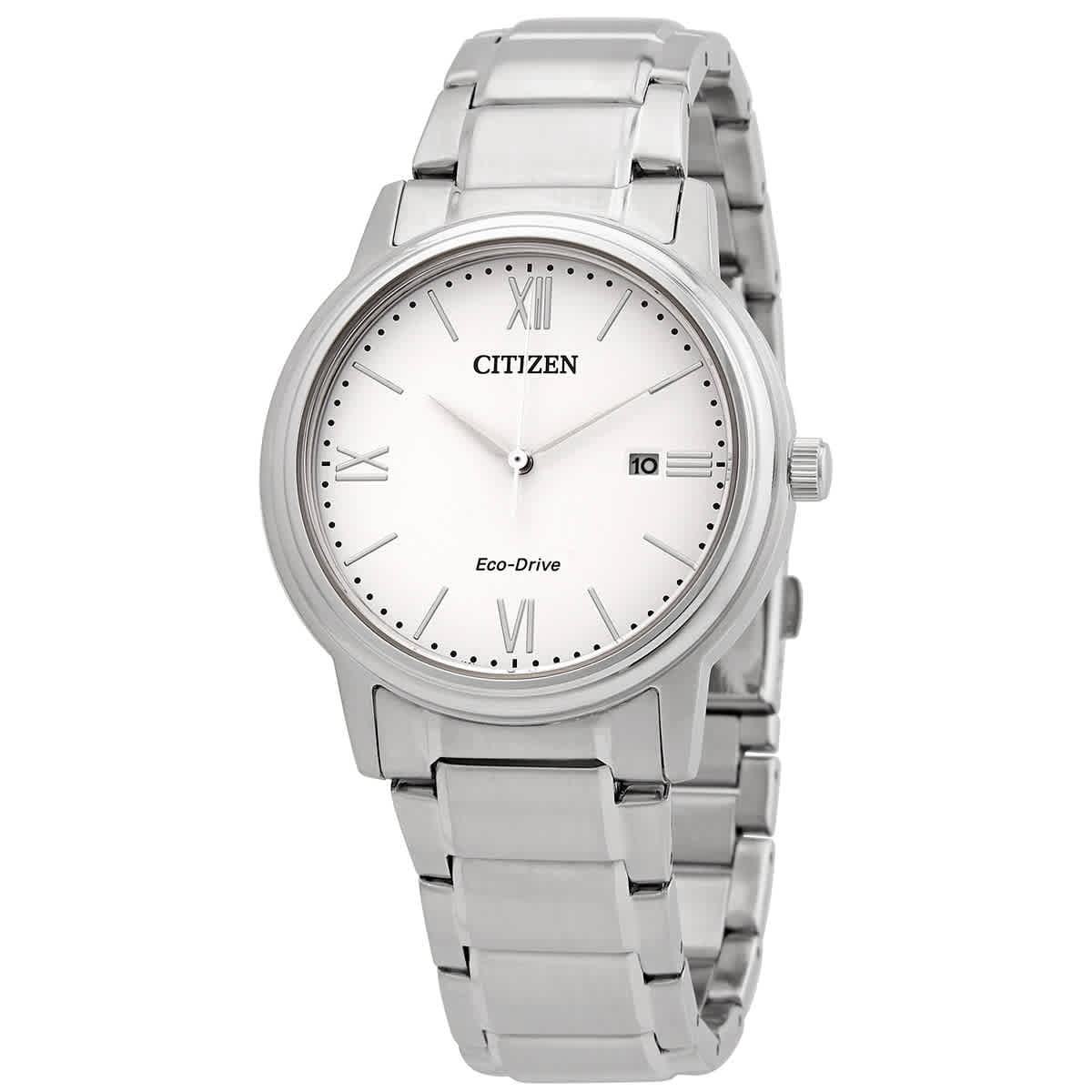 Citizen Eco-Drive White Dial Stainless Steel Men's Watch AW1670-82A ...