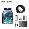 thumbnail image 6 of Haiem Tropical Paradise Window View Backpack - Stylish and Durable 15-inch Laptop Backpack with Waterproof Oxford Fabric, 6 of 8