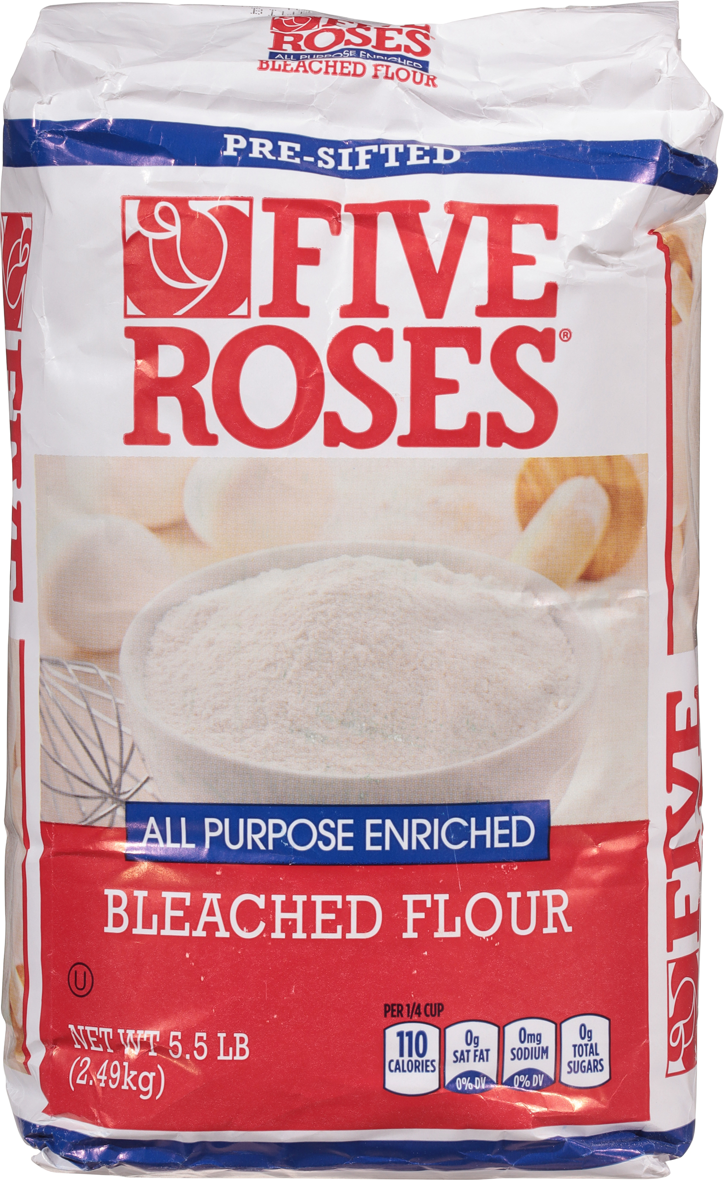 (2 pack) Five Roses All Purpose Enriched Bleached Flour, 5.5 LB