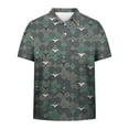 thumbnail image 5 of Fnnxeal Mens Polo Shirts Casual Collared Golf Print Short Sleeve Summer Multicolor Polo Shirts for Men Size 4XL, 5 of 5