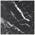 thumbnail image 1 of vidaXL Table Top Black 80x80 cm 6 mm Tempered Glass with Marble Design, 1 of 4