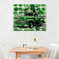 thumbnail image 2 of Orinice Green Truck Fine Art Aesthetic Poster & Print Wall Painting for Classroom Office Bathroom Decor 20x16in, 2 of 6