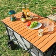 thumbnail image 3 of Mesa plegable de acero al carbono de 8 pulgadas para acampar al aire libre y viajar en coche, 3 of 5