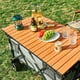 thumbnail image 3 of Mesa plegable de acero al carbono de 8 pulgadas para acampar al aire libre y viajar en coche, 3 of 5