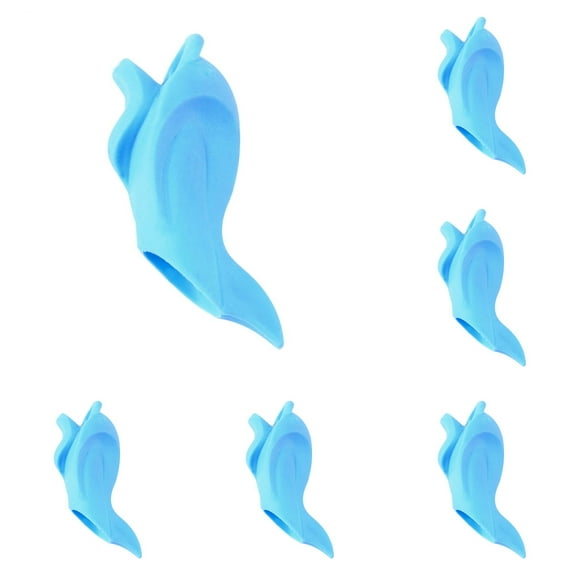 Under 5$ Silicone Fish Pen Holder,Kaireo Silicone Pencil Grips Assorted Colors,Ergonomic Pencil Grips Right or Left-Handed Use for Handwriting, Drawing, Coloring Etc