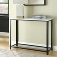 thumbnail image 3 of ACME Taurus Rectangular Sofa Table in White and Black, 3 of 5