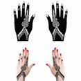 thumbnail image 6 of DIY Hollow Drawing Airbrush Arm Leg Feet India Henna Kit Temporary Decal Body Art Template Tattoo Stencils C1, 6 of 8