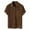 Brown, variant on Bcfgryg Male Casual Corduroy T Shirt Blouse Solid Turn Down Collarss Short Sleeve Shirts Blouse Men's Linen Shirts Summer