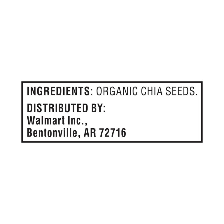 Great Value Organic Chia Seeds, 32 oz