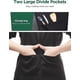 thumbnail image 4 of Unisex Adjustable Bib Apron With 2 Pockets Cooking Kitchen Chef Women Men Aprons For Home Kitchen, Restaurant, Coffee House (black +white-2pcs), 4 of 5