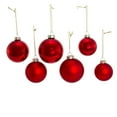 thumbnail image 2 of Kurt Adler Glass Shiny & Matte Red Mixed 60MM - 80MM Ball Ornaments, 20-Pcs, 2 of 4